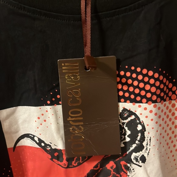 *New* Robert Cavalli python snake T-shirt - Picture 4 of 5